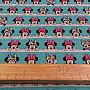 Cotton fabric MINNIE turquoise