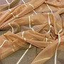 Curtain organza with chenille ocher