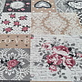 Decorative fabric LIA grey patchwork