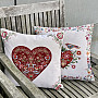 Tapestry cushion cover HUGE HEARTS