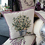 Tapestry cushion cover FLOWERS FROM PROVENCE BASIL