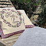 Tapestry cushion cover FLOWERS FROM PROVENCE WREATH