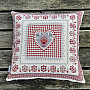 Tapestry cushion cover HEART LACE