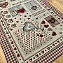 Tapestry tablecloth Heart NATUR