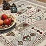 Tapestry tablecloth Heart NATUR