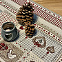 Tapestry tablecloth Heart NATUR