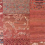 Luxurious woolen carpet ROYAL PATCHWORK red