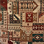 Luxurious woolen carpet ROYAL PATCHWORK multi cream