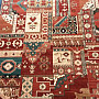 Luxurious woolen carpet ROYAL PATCHWORK multi red