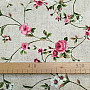 Decorative fabric Flowers RAME pink