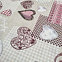 Decorative fabric MAX LOVE burgundy