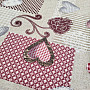 Decorative fabric MAX LOVE burgundy