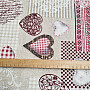 Decorative fabric MAX LOVE burgundy