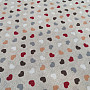 Decorative fabric MINI HEARTS