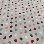 Decorative fabric MINI HEARTS