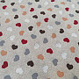 Decorative fabric MINI HEARTS