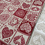 Decorative fabric AMORE GRANATE red