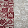 Decorative fabric AMORE GRANATE red