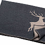 Cotton blanket DF SYLT DEER ANTHRACITE