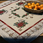 Tapestry tablecloth CHRISTMAS ROSES and Birds