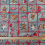 Decorative fabric COUNTRY Christmas gray