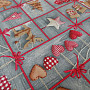 Decorative fabric COUNTRY Christmas gray