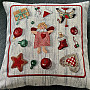 Tapestry cushion cover COUNTRY CHRISTMAS TOYS