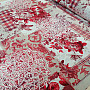 Decorative fabric CINTIA flowers red