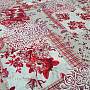 Decorative fabric CINTIA flowers red