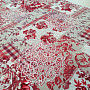 Decorative fabric CINTIA flowers red