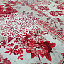 Decorative fabric CINTIA flowers red