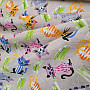 Decorative fabric CATS MULTICOLOR