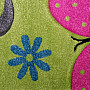 Children carpet BUTTERFLIES green