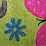 Children carpet BUTTERFLIES green