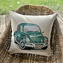 Tapestry cushion cover VW BEETLE TURQUOISE