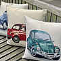 Tapestry cushion cover VW BEETLE TURQUOISE