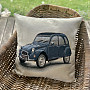 Tapestry cushion cover Citroën 2CV BLUE