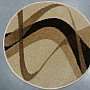 Round carpet BROWN cream