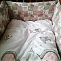 Cotton fabric BABY ZOO pink