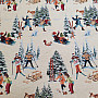 Tapestry fabric SKIERS
