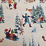 Tapestry fabric SKIERS