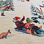 Tapestry fabric SKIERS