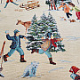 Tapestry fabric SKIERS