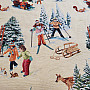 Tapestry fabric SKIERS