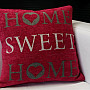 Decorative pillow-case HOME SWEET HOME 45/45