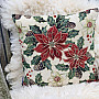 Tapestry pillow cover Christmas rose BARDI