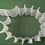 Flaring curtain ribbon 8 cm, 1:2