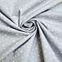 Cotton fabric STARS gray