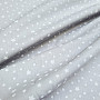 Cotton fabric STARS gray
