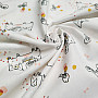 Cotton fabric CAT WITH BIRD